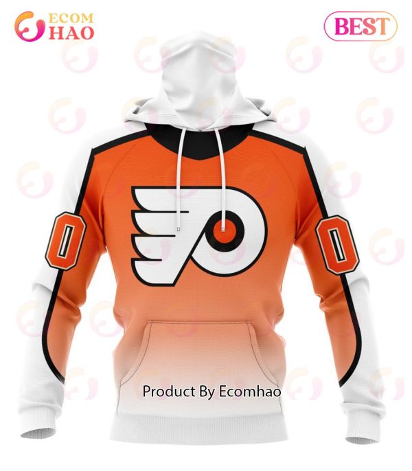 NHL Philadelphia Flyers Special Retro Gradient Design 3D Hoodie