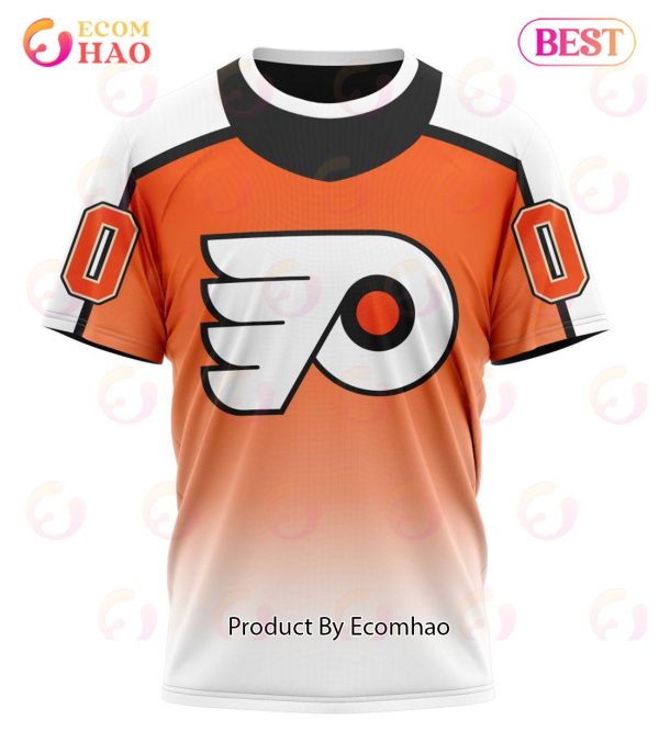 NHL Philadelphia Flyers Special Retro Gradient Design 3D Hoodie