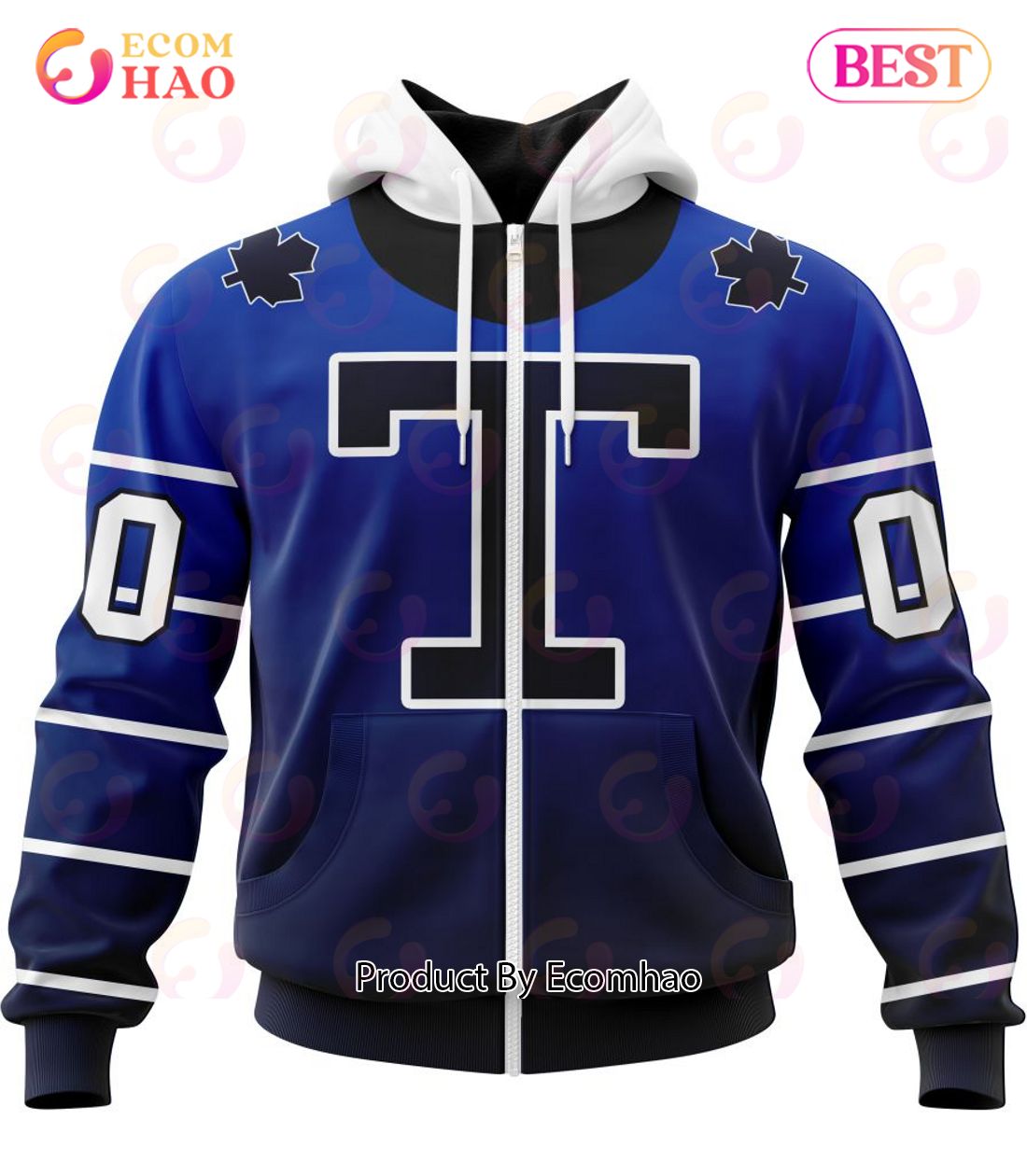 NHL Toronto Maple Leafs Special Retro Gradient Design 3D Hoodie