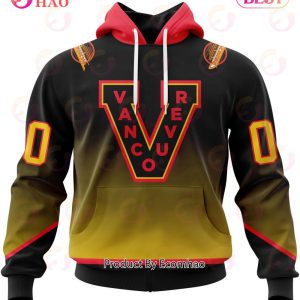 NHL Vancouver Canucks Special Retro Gradient Design 3D Hoodie