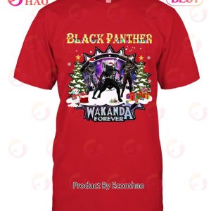 Black Panther Christmas Design Wakanda Forever Unisex T-Shirt