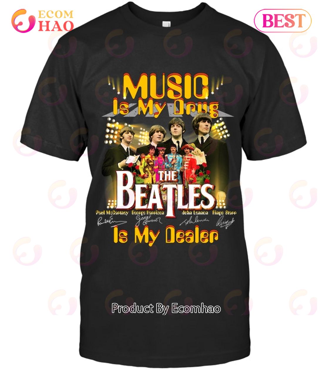 Music Is My Drug The Beatles Is My Dealer Thank You For The Memories T-Shirt Luxury Items