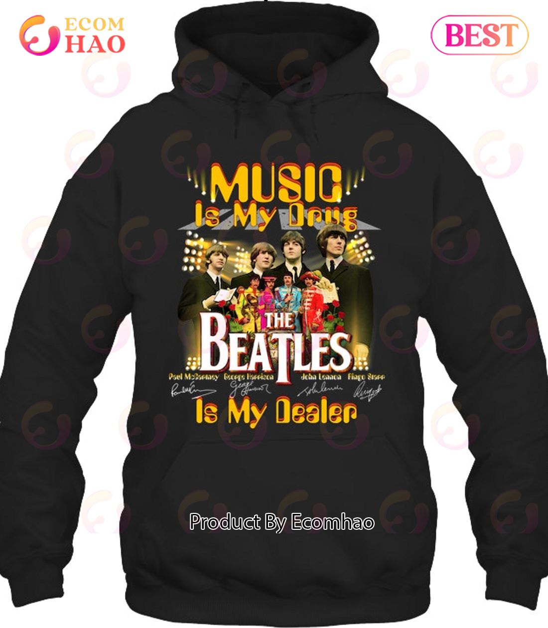 Music Is My Drug The Beatles Is My Dealer Thank You For The Memories T-Shirt Luxury Items