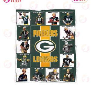 NFL Green Bay Packers Legends Quilt, Fleece Blanket