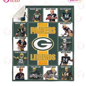NFL Green Bay Packers Legends Quilt, Fleece Blanket