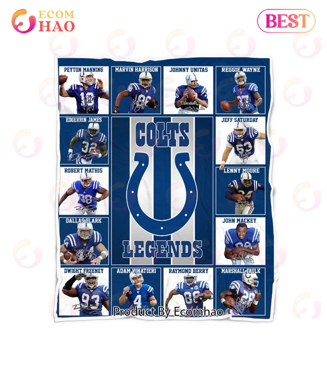 NFL Chicago Bears Legends Quilt, Fleece Blanket