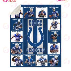 NFL Indianapolis Colts Legends Quilt, Fleece Blanket