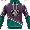 Personalized ANAHEIM MIGHTY DUCKS 90s Vintage Throwback Home Jersey 3D Hoodie