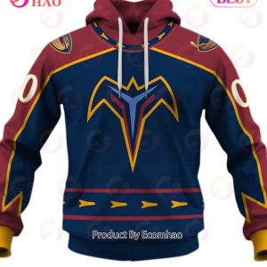 Personalized Atlanta Thrashers, Winnipeg Jets 1999 Vintage Away Jersey 3D Hoodie