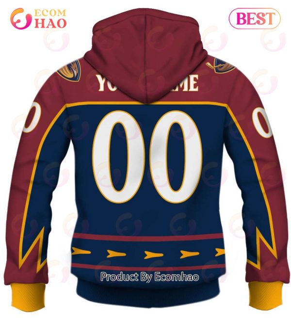 Personalized Atlanta Thrashers, Winnipeg Jets 1999 Vintage Away Jersey 3D Hoodie
