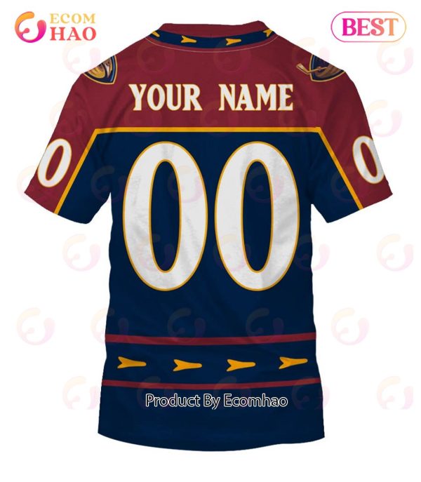 Personalized Atlanta Thrashers, Winnipeg Jets 1999 Vintage Away Jersey 3D Hoodie