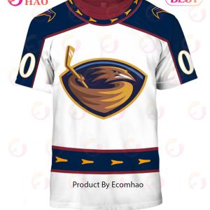 Personalized Atlanta Thrashers, Winnipeg Jets 1999 Vintage Home Jersey 3D Hoodie