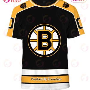 Personalized Boston Bruins 1995 – 1996, 2005 – 2006 Vintage Away Jersey 3D Hoodie