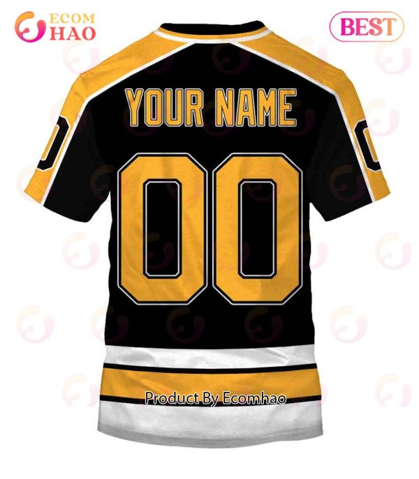 Personalized Boston Bruins 1995 – 1996, 2005 – 2006 Vintage Away Jersey 3D Hoodie