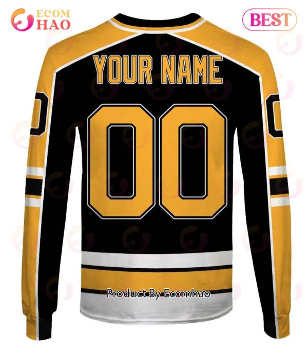 Personalized Boston Bruins 1995- 1996 2005- 2006 Vintage Alt. Jersey 3D  Hoodie