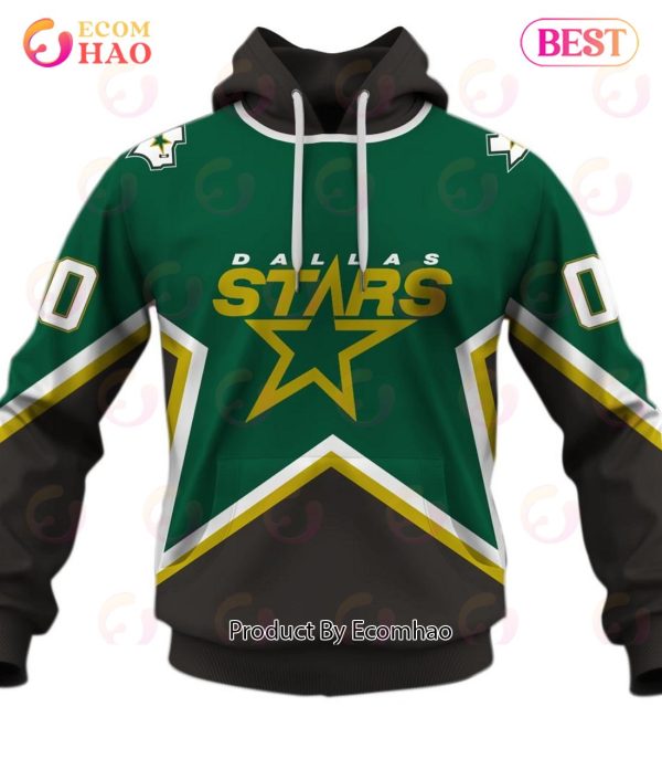 Personalized Dallas Stars 1999 Throwback Vintage NHL Away Jersey 3D Hoodie