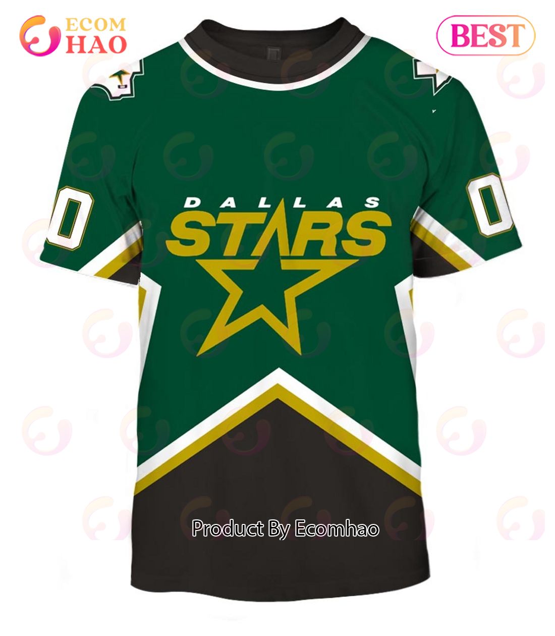 Personalized Dallas Stars 1999 Throwback Vintage NHL Away Jersey 3D Hoodie