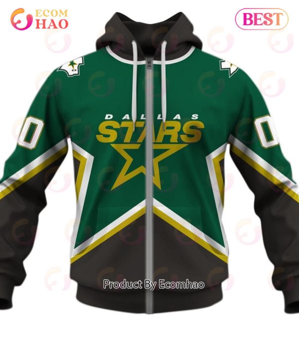 Personalized Dallas Stars 1999 Throwback Vintage NHL Away Jersey 3D Hoodie