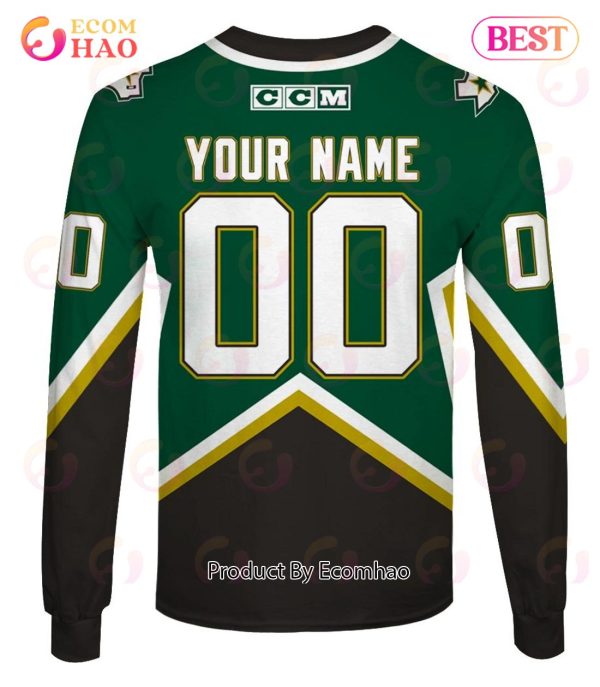 Personalized Dallas Stars 1999 Throwback Vintage NHL Away Jersey 3D Hoodie