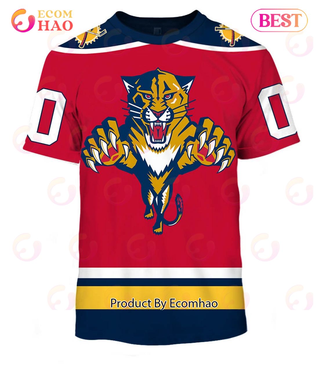 Custom Name & Number NHL Reverse Retro Florida Panthers Shirt Hoodie 3D -  Bring Your Ideas, Thoughts And Imaginations Into Reality Today