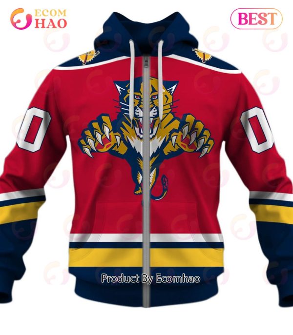 Personalized Florida Panthers 90s Throwback Vintage NHL Away Jersey 3D Hoodie