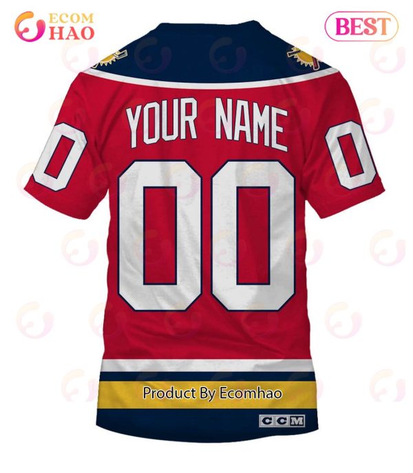 Personalized Florida Panthers 90s Throwback Vintage NHL Away Jersey 3D Hoodie