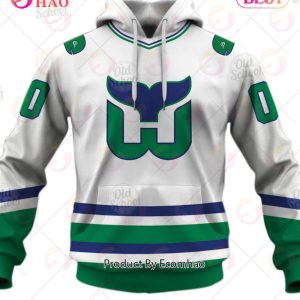 Personalized Hartford Whalers, Carolina Hurricanes Vintage NHL Jersey 3D Hoodie