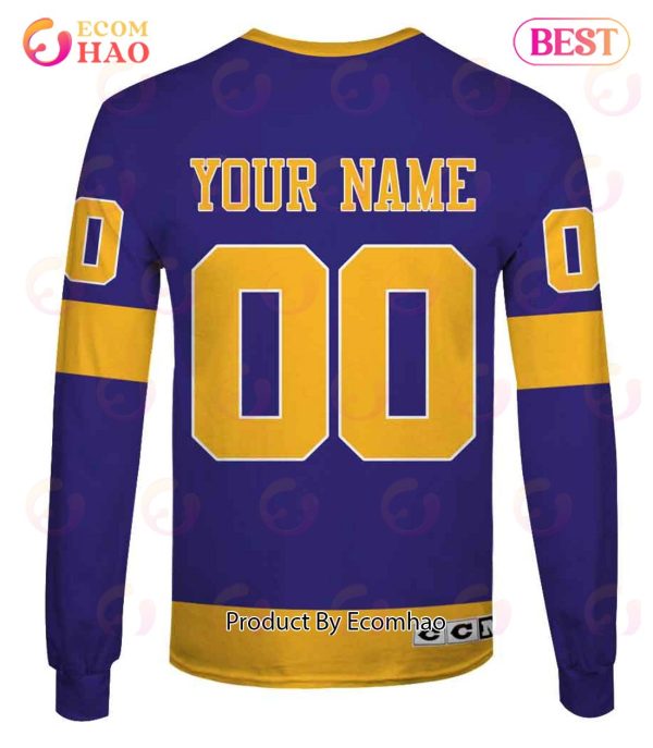 Personalized Los Angeles Kings 70s Throwback Vintage NHL Away Jersey 3D Hoodie
