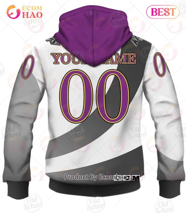 Personalized Los Angeles Kings Vintage Throwback NHL Jersey 3D Hoodie
