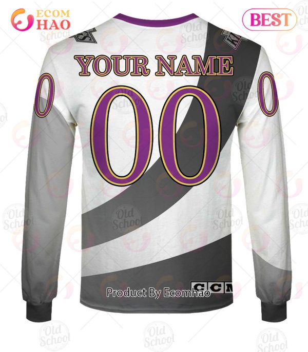 Personalized Los Angeles Kings Vintage Throwback NHL Jersey 3D Hoodie