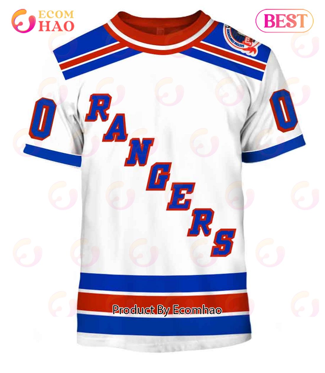 Personalized New York Rangers 1994 Throwback Vintage Home Jersey 3D Hoodie