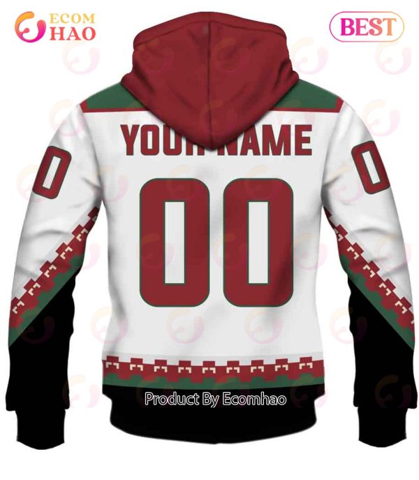 Personalized Phoenix Coyotes, Arizona Coyotes 90s Vintage Away Jersey 3D Hoodie