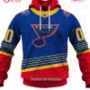 Personalized St. Louis Blues Throwback Vintage NHL Hockey Home Jersey 3D Hoodie
