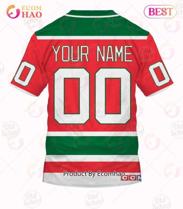 Personalized Vintage NHL New Jersey Devils Throwback Jersey Green 3D Hoodie