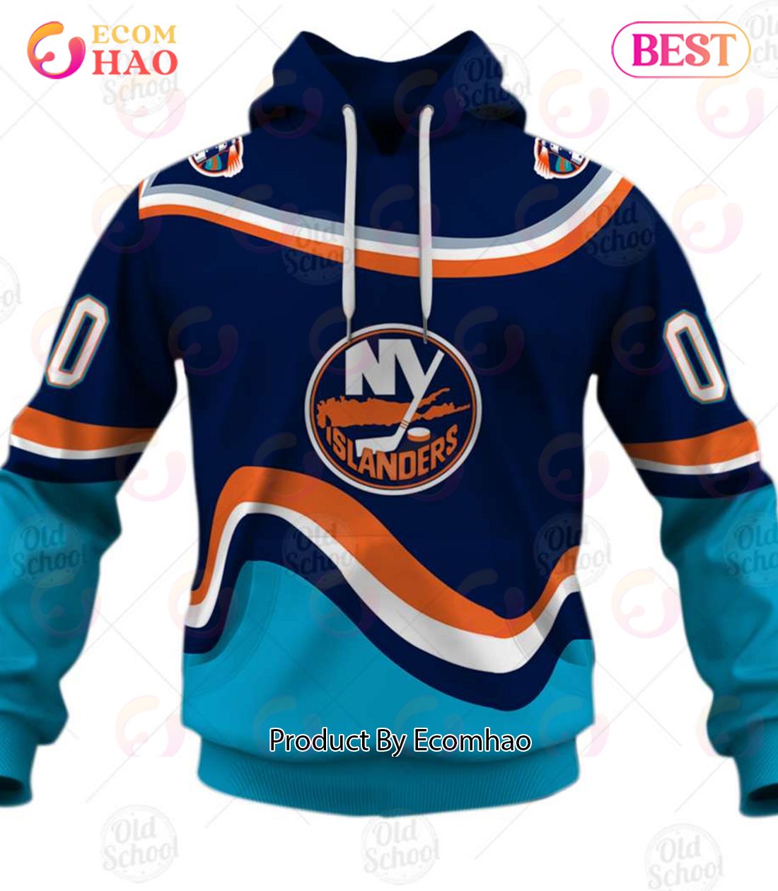 Personalized Vintage NHL New York Islanders 1997 Jersey 3D Hoodie