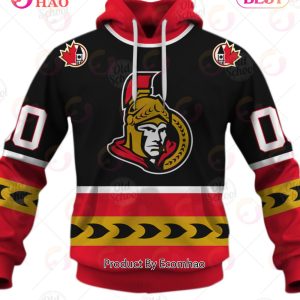 Personalized Vintage NHL Ottawa Senators Jersey 3D Hoodie