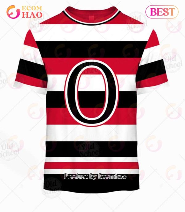 Personalized Vintage NHL Ottawa Senators, St. Louis Eagles Jersey 3D Hoodie