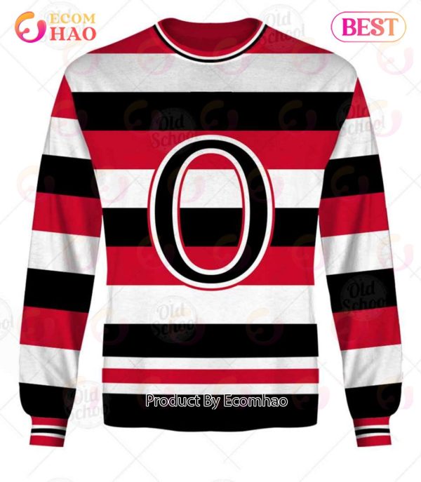 Personalized Vintage NHL Ottawa Senators, St. Louis Eagles Jersey 3D Hoodie