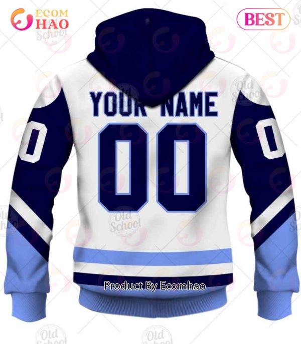 Personalized Vintage NHL Pittsburgh Penguins White Jersey 3D Hoodie