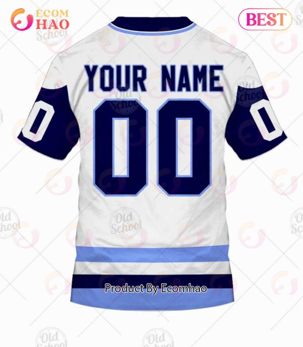 Personalized Vintage NHL Pittsburgh Penguins White Jersey 3D Hoodie