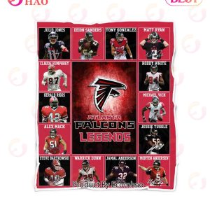 Atlanta Falcons Legends Quilt, Fleece Blanket
