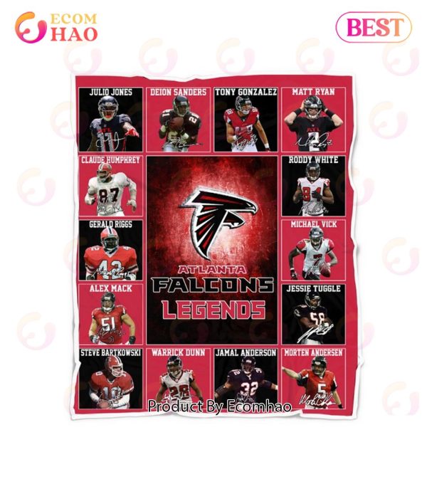 Atlanta Falcons Legends Quilt, Fleece Blanket