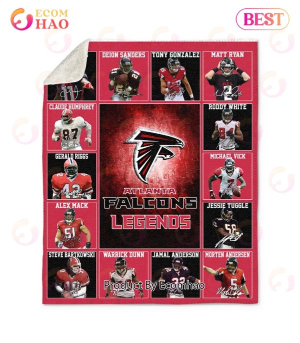 Atlanta Falcons Legends Quilt, Fleece Blanket