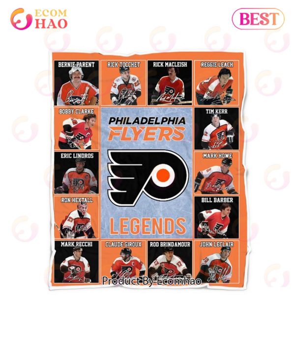 Philadelphia Flyers Legends Quilt, Fleece Blanket