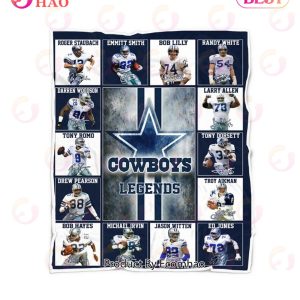 Dallas Cowboys Legends Quilt, Fleece Blanket