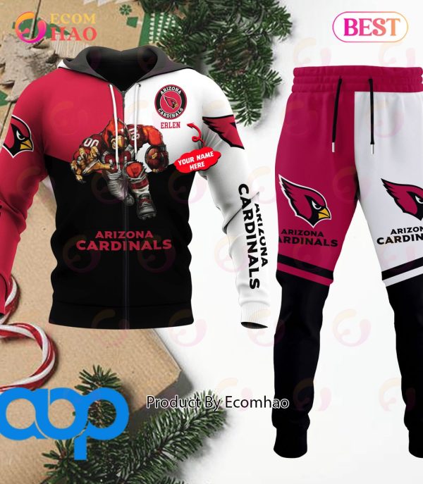 Arizona Cardinals NFL Personalized Combo 3D Hoodie, Zip Hoodie And Joggers Sports Fans
