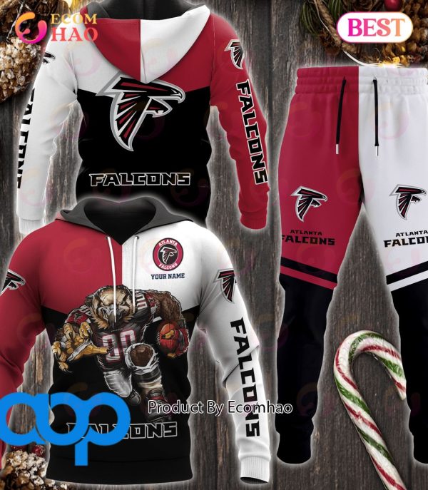 Atlanta Falcons NFL Personalized Combo 3D Hoodie, Zip Hoodie And Joggers Sports Fans