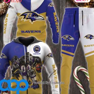 Baltimore Ravens NFL Personalized Combo 3D Hoodie, Zip Hoodie And Joggers Sports Fans