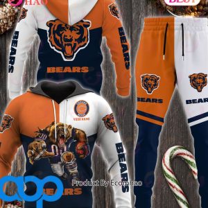 Chicago Bears NFL Personalized Combo 3D Hoodie, Zip Hoodie And Joggers Sports Fans