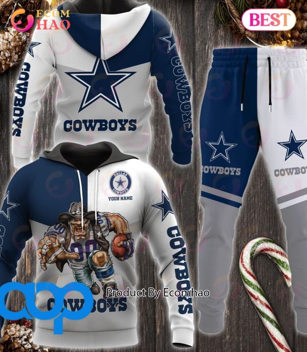 Dallas Cowboys NFL Personalized Combo 3D Hoodie, Zip Hoodie And Joggers Sports Fans